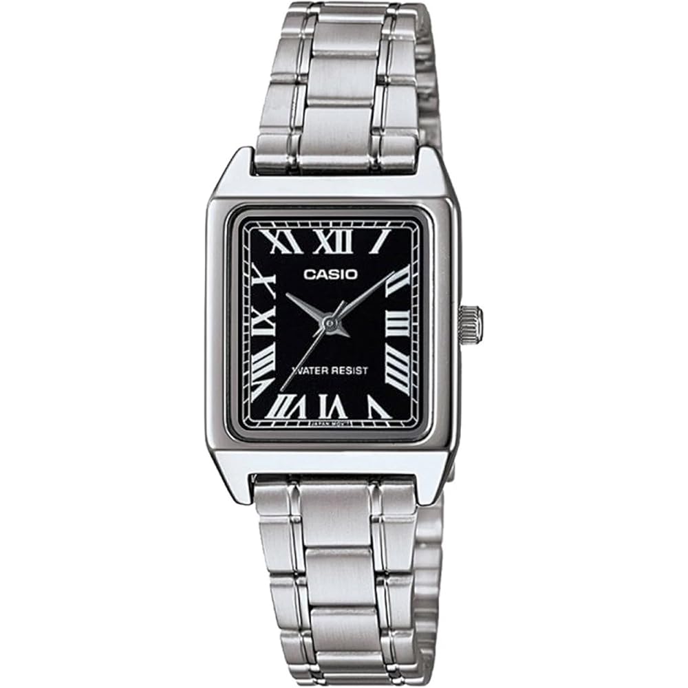 

[Casio] CASIO Standard Analog Ladies Watch LTP-V007D-1B Black Silver Metal Band Overseas Model [P...