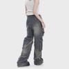 2023 Retro Oversize High Street Wide-Leg Jeans for Women