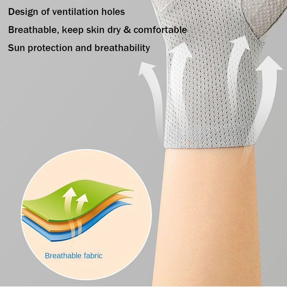 1 pair Women Cycling Equipment Thin Outdoor Driving Mitten Sun Protection Gloves Sunscreen Gloves