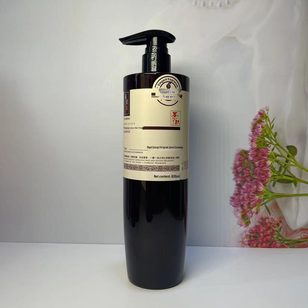 Pujing Tea Seed Cleansing Shampoo & Conditioner: Anti-Dandruff, Anti-Itch, Oil-Control, Softening, and Refreshing Scalp Essence. Pujing Tea Seed Original Juice Shampoo