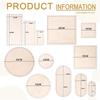 3 Pcs/Set Crochet Basket Base Poplar Plywood Unfinished Blank Cross Stitch Carved Hand-Woven DIY Crafts Basket Wooden Bottom