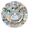 10 30 50Pcs Animal Rhinoceros Cartoon Stickers Cute Graffiti Decals Diy Notebook Scrapbook Laptop Phone Classic Kids Toy Sticker