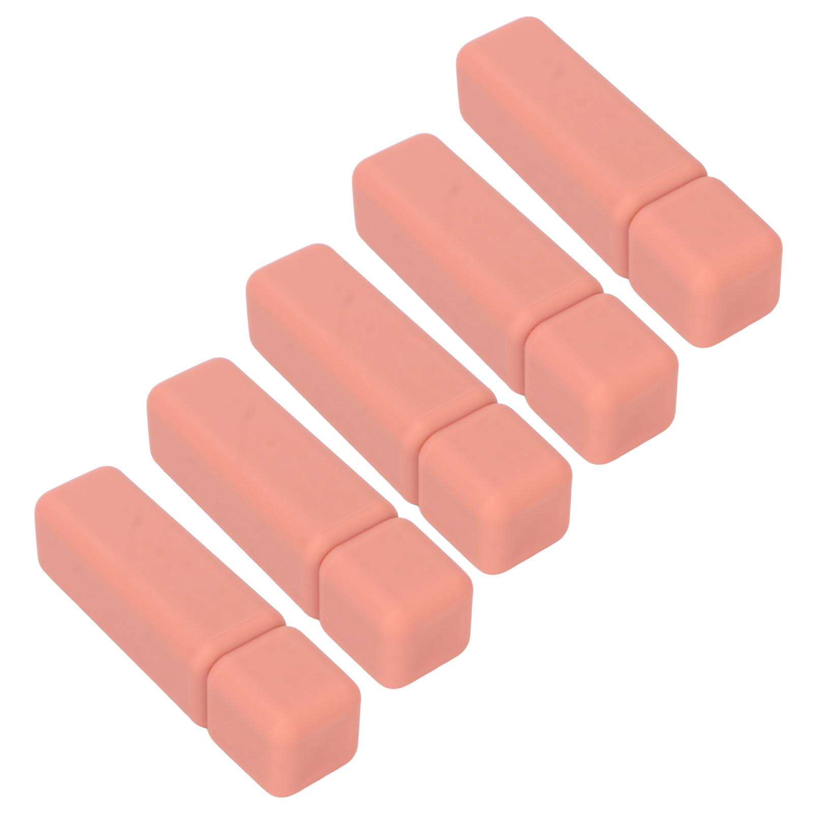 

6ml Lip Gloss Tubes 5pcs Rubber Paint Frosted Texture DIY Lip Stain Refillable Empty Bottles with Plugs
