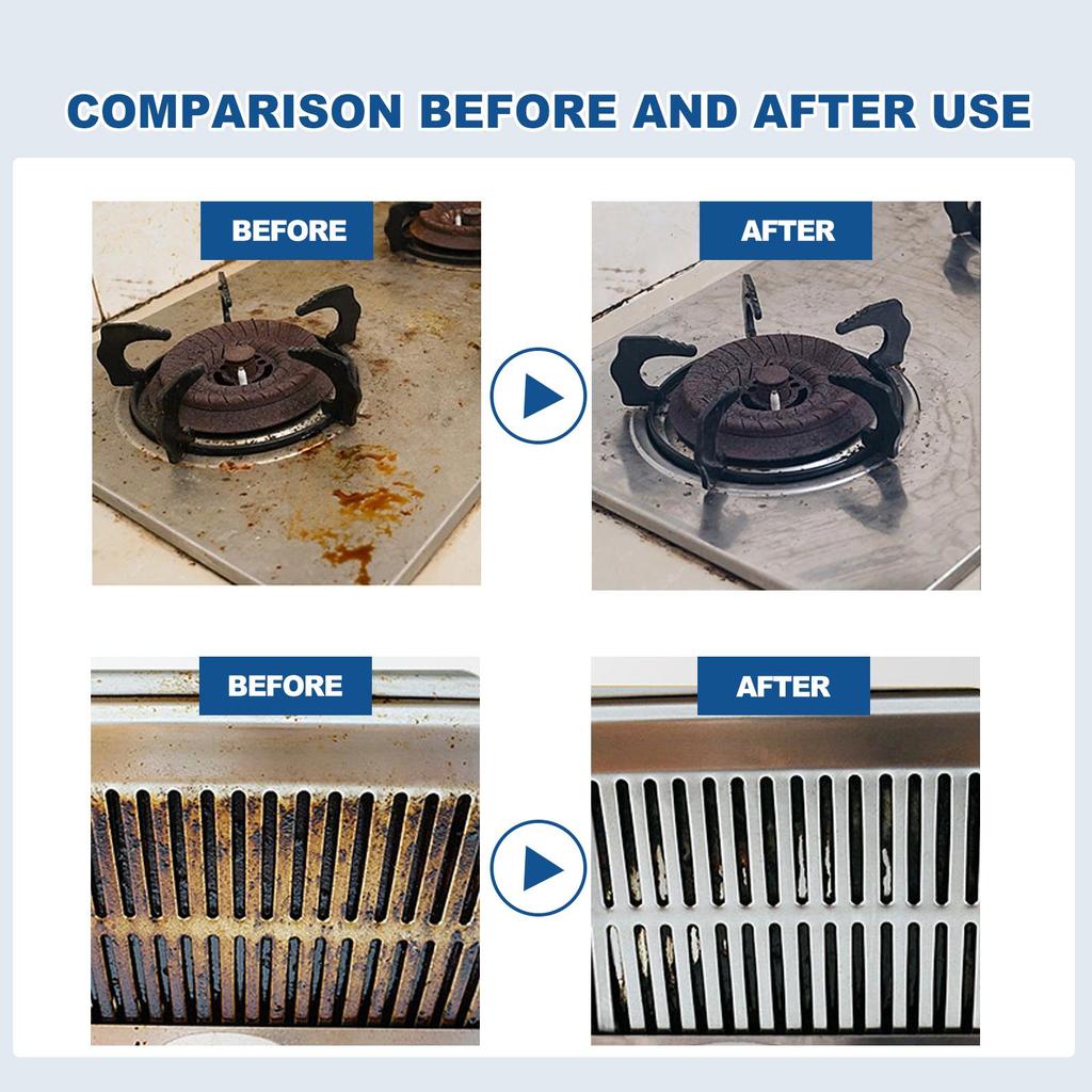 12pcs Grease Cleaning Tablets (Boxed) Heavy Duty Grease Stain Cleaning Foaming Tablets Kitchen Hood Cooktop