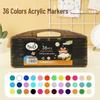 Children's Back-to-School Acrylic Markers - Waterproof, Layerable DIY Hand-Painted Watercolor Pens