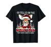 Reindeer Go Tell It On The Mountain That Jesus Christ Unisex Black T-Shirt