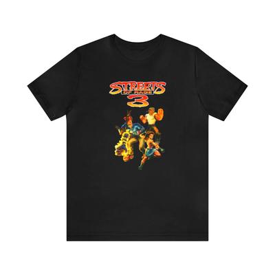 Streets of Rage 3 Sega Genesis Pixel Art Retro Style Unisex Short Sleeve 100% Cotton T-shirt Mens Tees Top