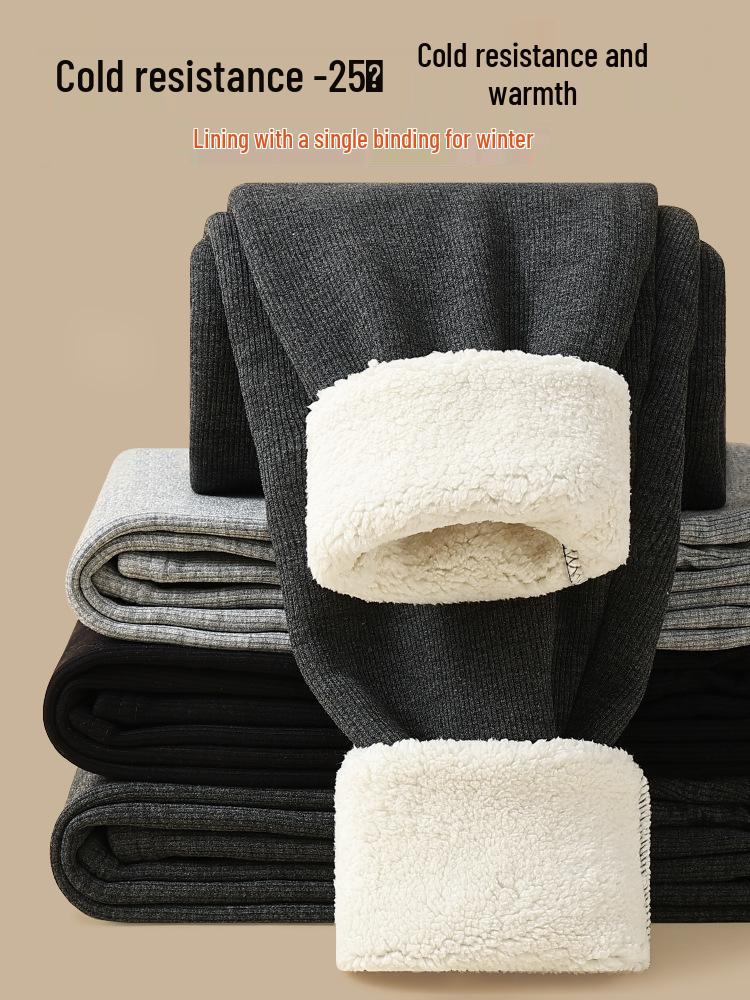 Maternity Fleece Lined Pants - Warm, Soft, Cotton, Belly-Friendly for Spring & Autumn