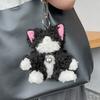 Plush Fun Devon Rex Cat Keychain Whimsical Bag Charm Accessory For Cat Lovers