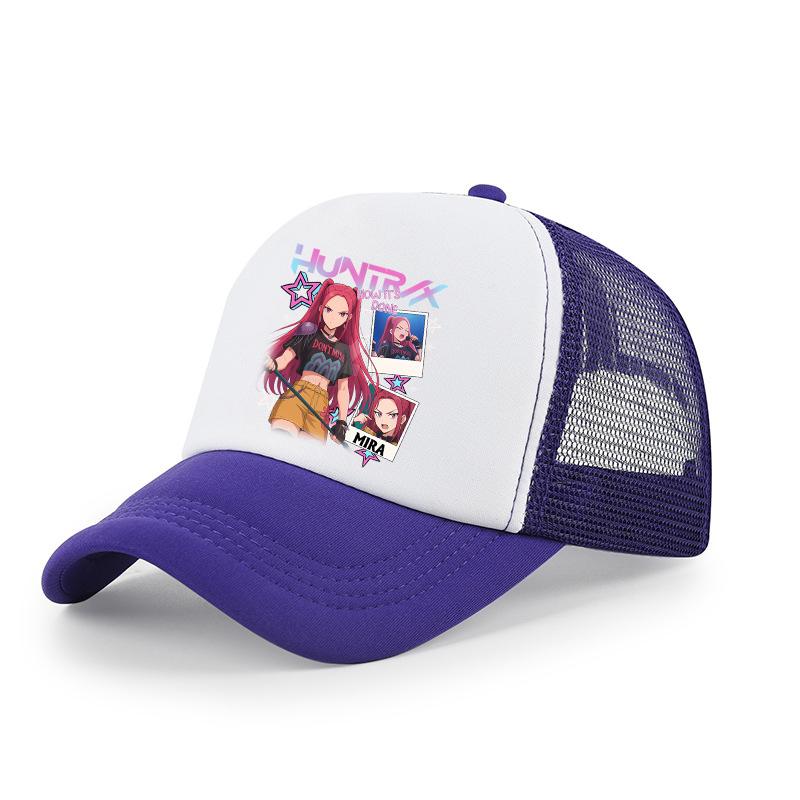 KPoP Demon Hunter Summer Baseball Cap Cartoon Anime Print Hat Boy Girl Breathable Kid Hat HipHop NetCap Kawaii Kids Toy Gift
