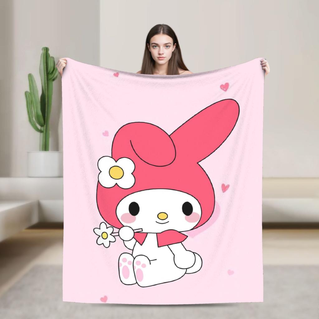 Melody Super Warm Blanket Students Plush Bedding Throws Graphic Home Decor Flannel Bedspread Sofa Bed Cover