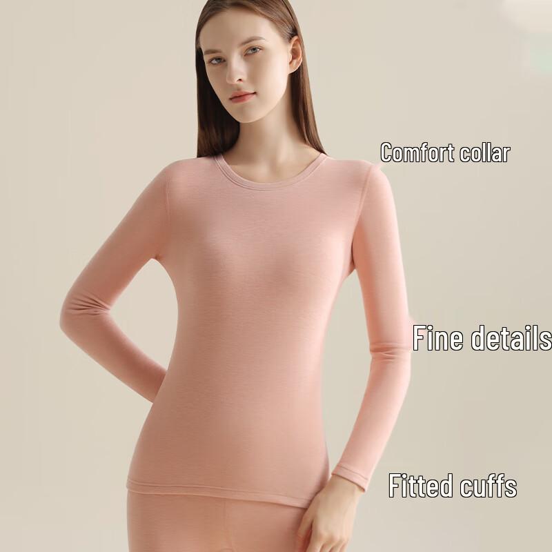 GUJIN Women's Seamless Thermal Underwear Set