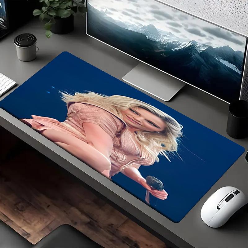 Helene Fischer Theme Mouse Pad, Non Slip Rubber Base, Multifunctional Office & Home Decor, Perfect for Workspace Personalization.