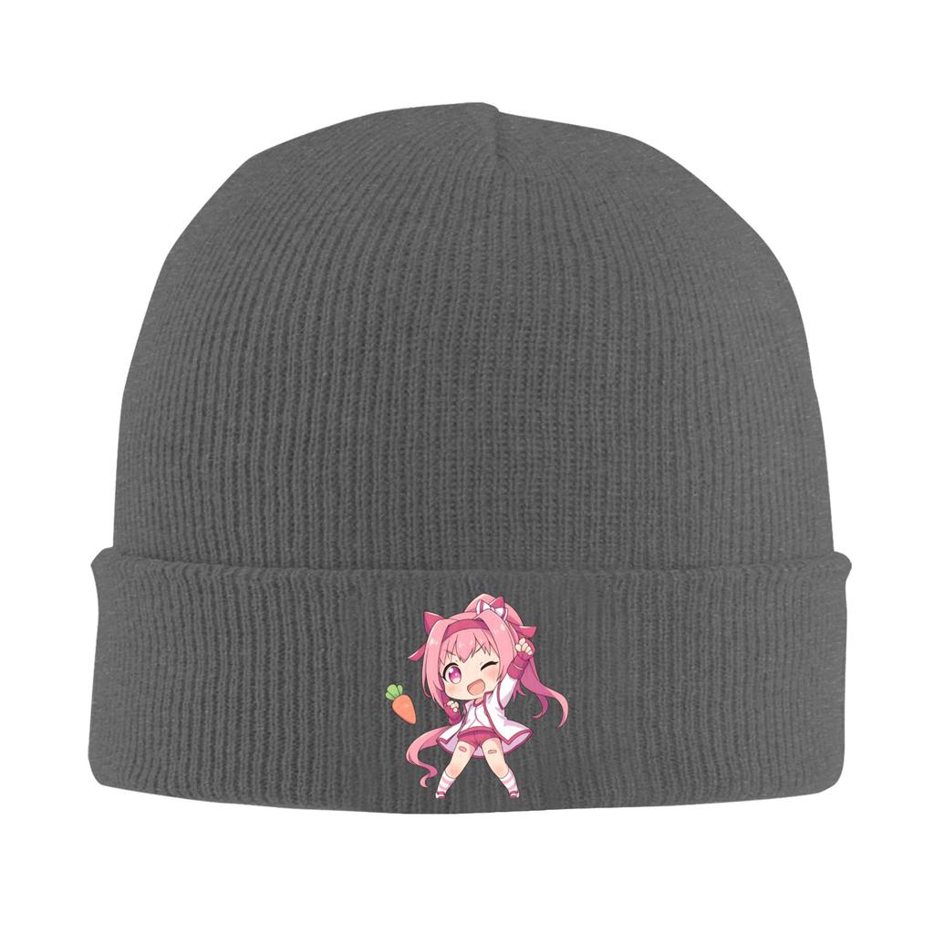 Haru Urara Chibi Knitted Hat  Beanie Hats Kpop Elastic Adult Unisex Bonnet Hats Autumn Custom Retro Caps Gift Idea