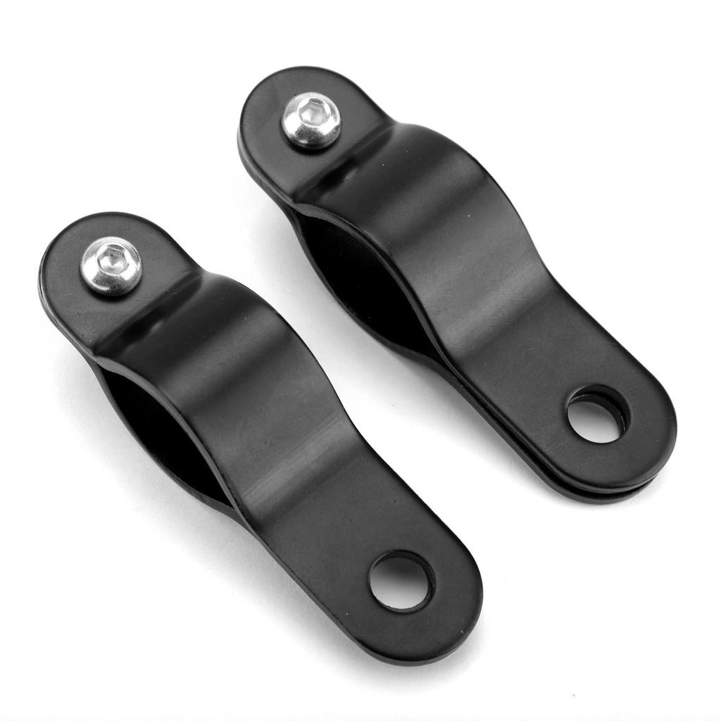 30-35mm Black Adjustable Motorcycle Bull Bar Light Foglight Mount Bracket Clamp