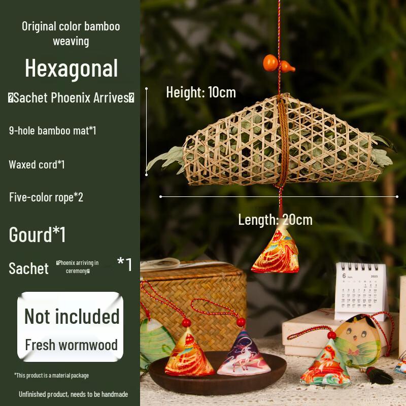 Dragon Boat Festival Bamboo Weaving DIY Kit - Phoenix Design