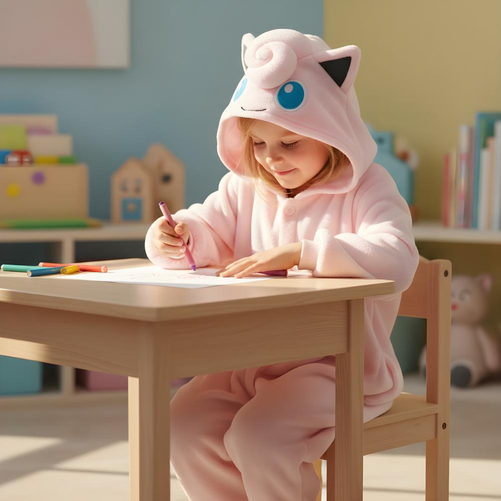 Piżama Onesie Kigurumi Przebranie Pokemon Jigglypuff Dzieci 95 - 105Cm