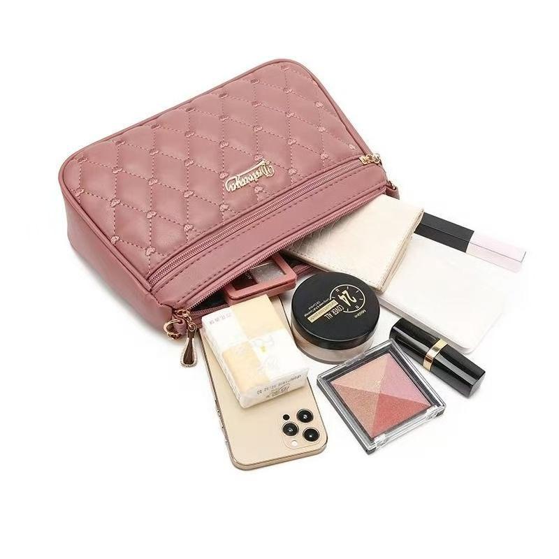 YOUHUAGUO Krásná dámská taška s vyšívacím popruhem, více kapsami a velkokapacitní taška přes rameno Módní dámská taška