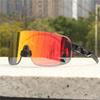 ELICIT Lightweight Cycling Sunglasses Men Women Windproof Dust-Resistant Interchangeable Lenses TR90 Frame