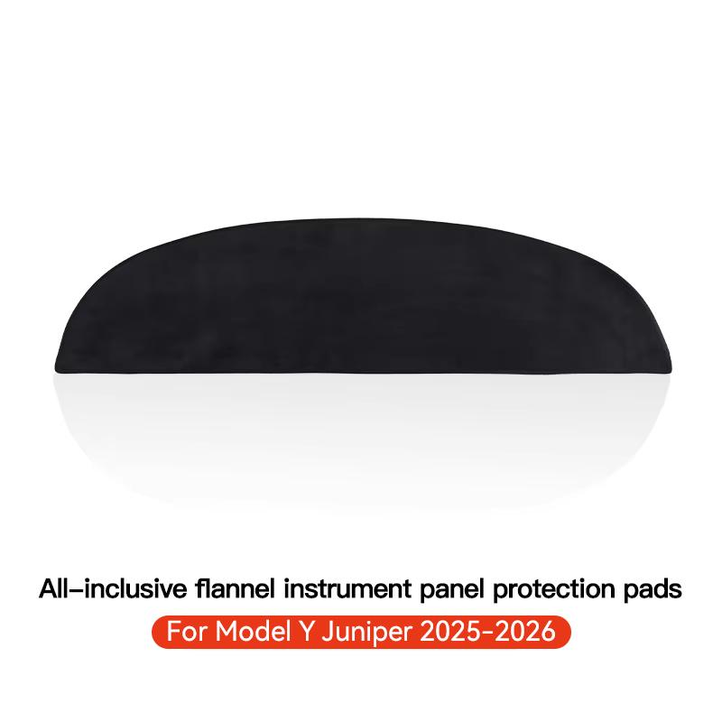YZ Suede Leather Dashmat Car Dashboard Cover Pad Dash Mat SunShade Carpet Accessories For Tesla Model Y Juniper 2025