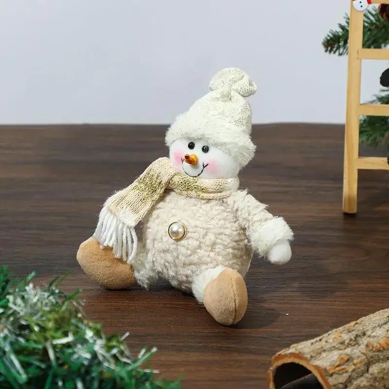 New Creative Christmas Decorations Ski Santa Reindeer Snowman Dolls For Home Holiday Party Decorations Christmas Gifts