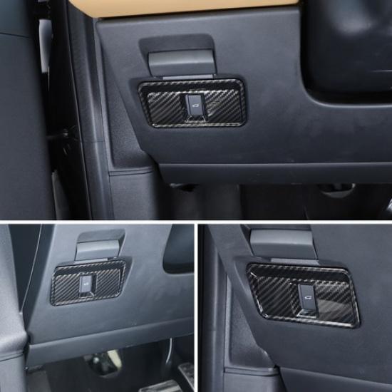 ABS Carbon Fiber Rear Trunk Switch Button Trim For LR Range Rover Sport L550 24+
