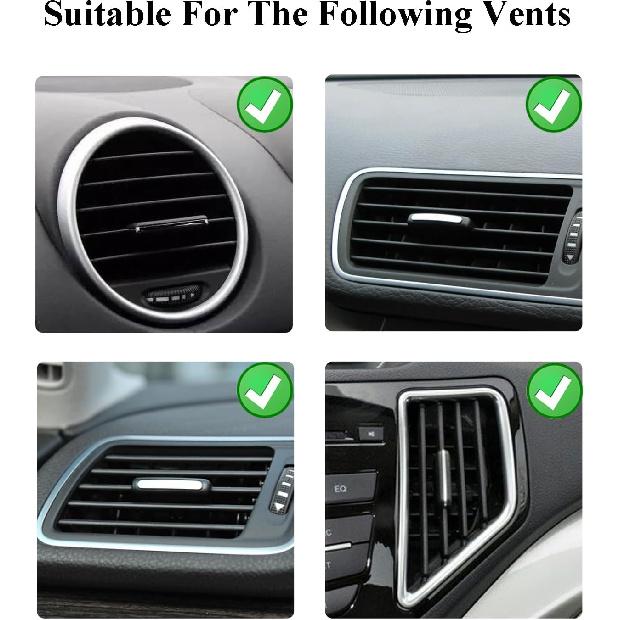 Ladybug Car Accessories,2Pcs Lady Bug Air Vent Clips Car Air Fresheners,Refillable Animal Decoration Diffusers,Girly Rhinestone Dashboard Charms For