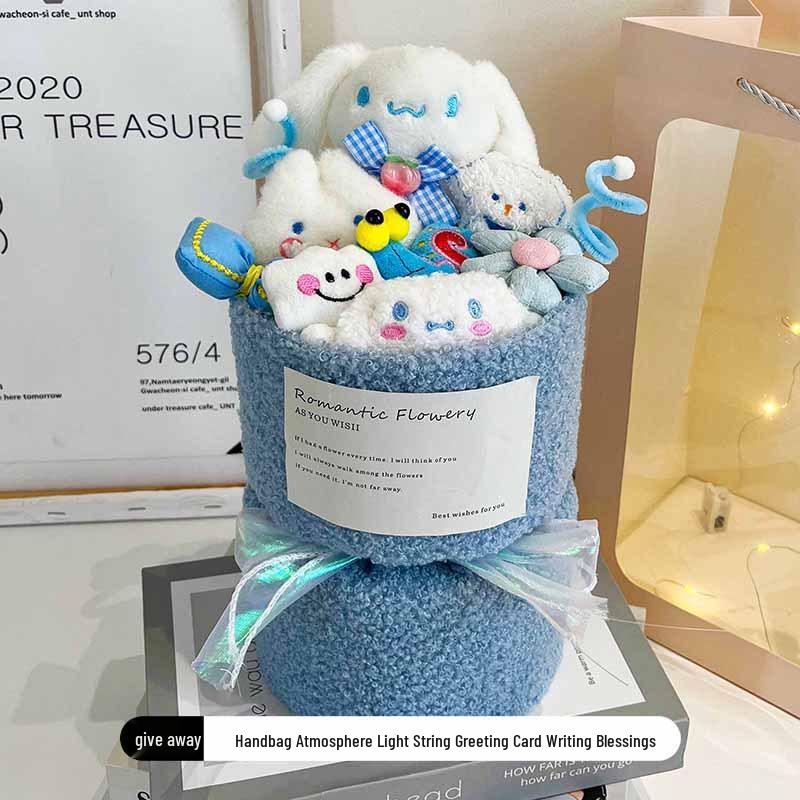 Kirby Sanrio Kuromi & Melody Plush Doll Bouquet - Perfect Christmas or Birthday Gift