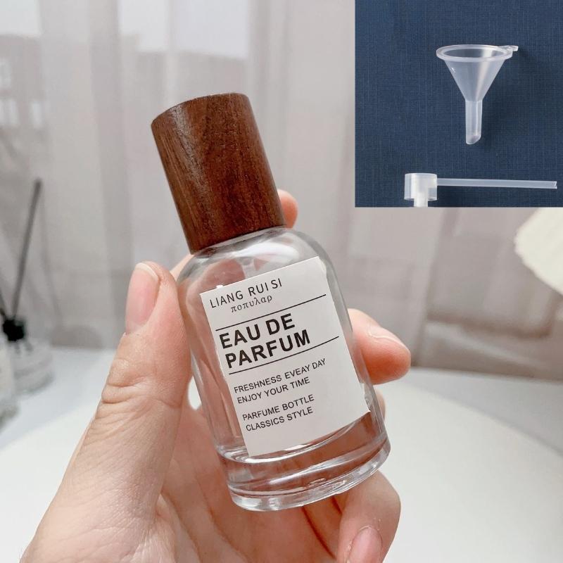 

50 мл квадратный стеклянный флакон для духов, прозрачные распылители, упаковочная бутылка, многоразовый распылитель, дорожный косметический контейнер, высококачественный 30ml&glass