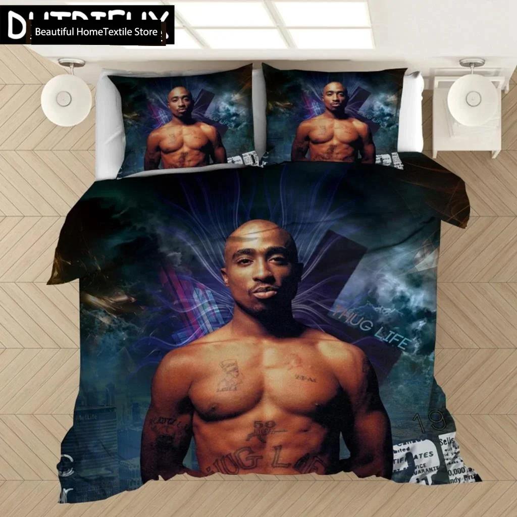 Rapper Tupac 2Pac 3D NEW Duvet Cover Pillowcase Bedding Set Adult Boy Girl Bedroom Decoration Children Single Double Large