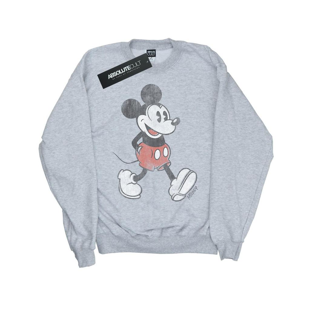 Disney Boys Walking Mickey Mouse Cotton Sweatshirt