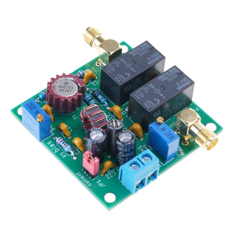 

Short to Medium Wave Amplifier RX Preamplifier Buffer Driver Amplifier Low Noise Medium Short Wave Amp 0.1 MHz - 60 MHz 1
