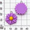 10-Color Resin Daisy Flower Charms for DIY Bracelets & Necklaces