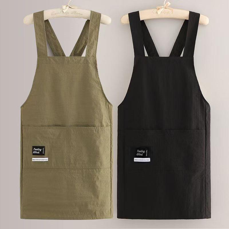 Lightweight Water-Repellent Kitchen Apron: Anti-Stain Waist Apron for Cooking, Catering, and Custom Workwear