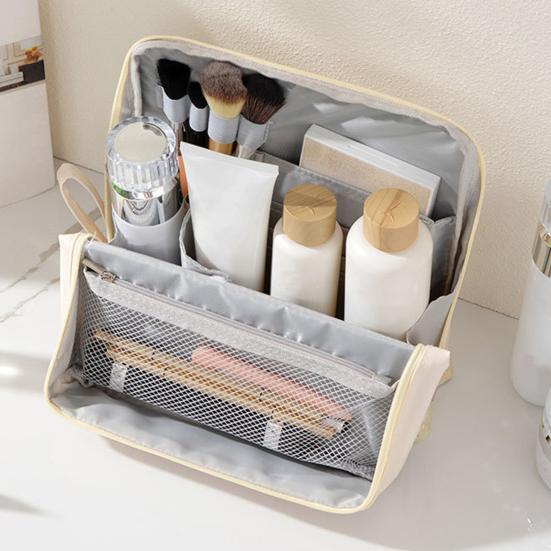 Makeup Bag Large Capacity Zipper Closure Waterproof Multifunctional Travel Toiletry Bag Cosmetic Organizer Case
