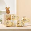 High-Value Ceramic Cup With Lid Spoon Water Cup Set Gift Box Cute Cup Souvenir Opening Gift
