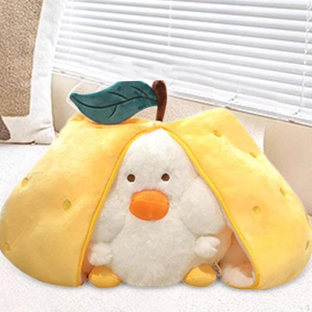 Collectible Pear Duck Plush Doll with Zipper for Children and Adults