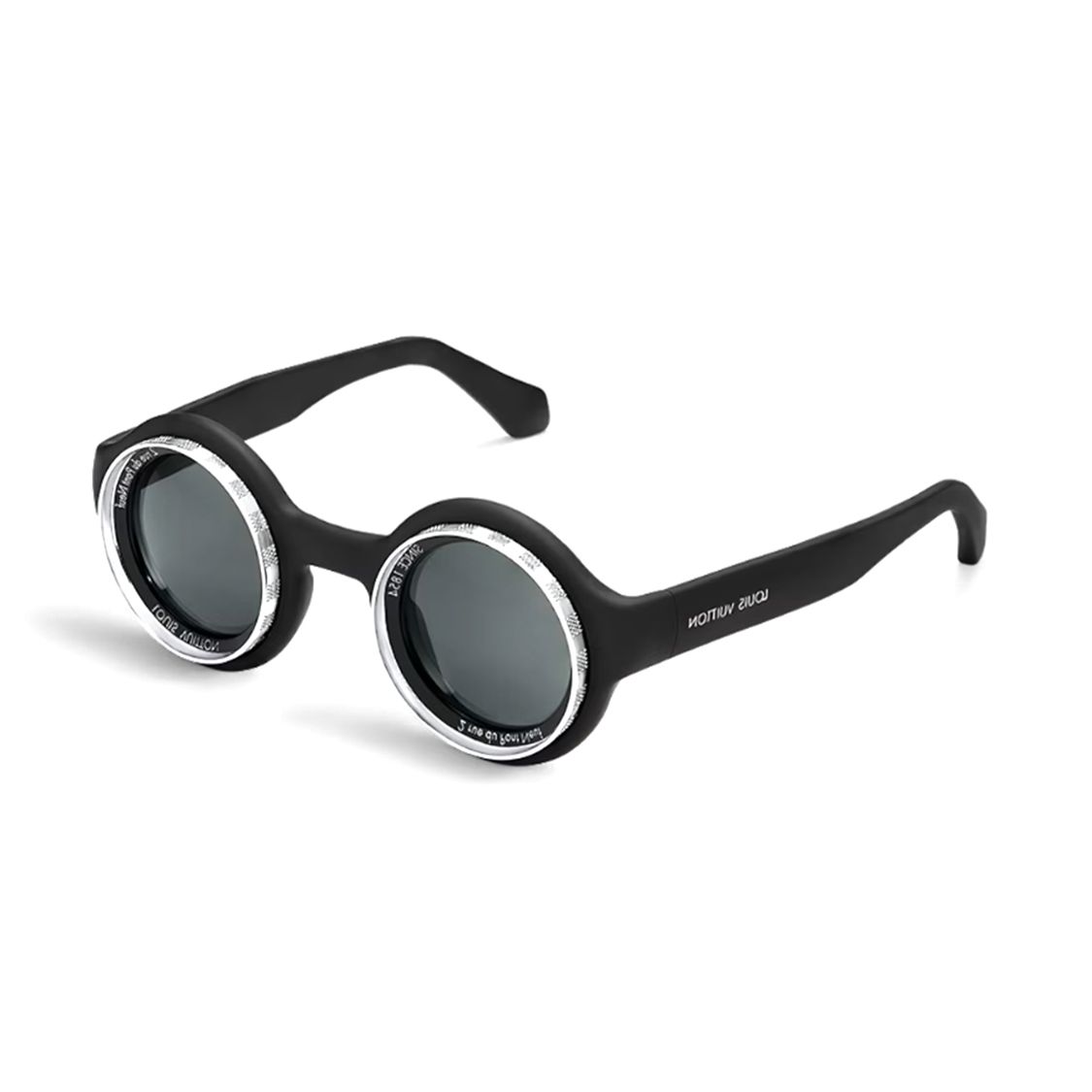 

Louis Vuitton 24 Рання весна Super Vision Круглі Пластик Метал Гума Круглі Сонцезахисні Окуляри Чоловічі Окуляри Чорний Z2386U Basic Packaging-Dust Bag+Eyeglass Case,F,Black