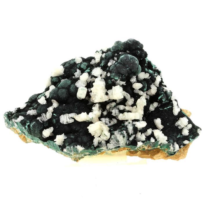 Pierres et Minéraux. Malachite + Cerusite. 1490.0 ct. Mashamba West Mine, Congo.