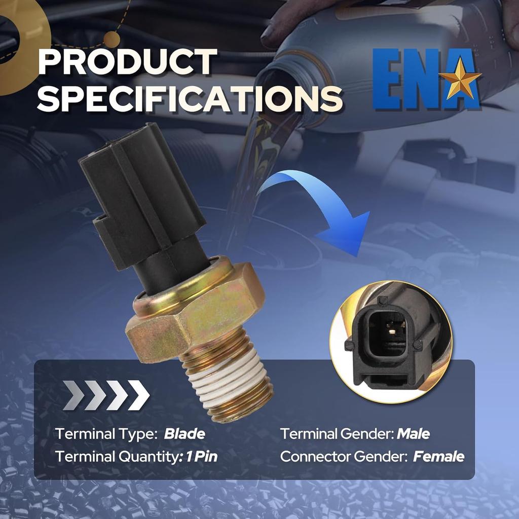 ENA Oil Pressure Sensor Switch for PS312 1S6865 1U5Z9278GA Compatible with 2001-2021 Ford Explorer Escape Ranger Transit Connect Fusion Focus C-Max