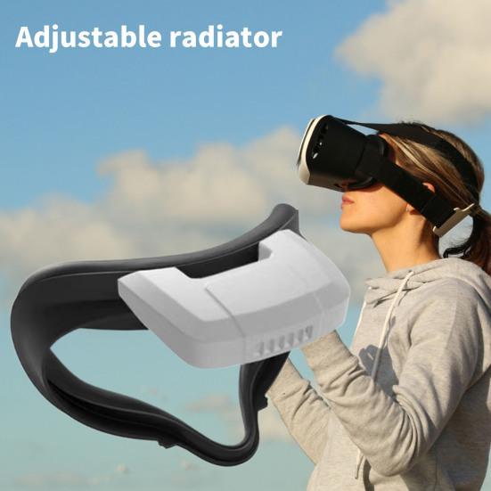 1 Set VR Cooling Fan 3 Speed Adjustable Plug And Play Low Noise with LED Heat Dissipation VR Headset