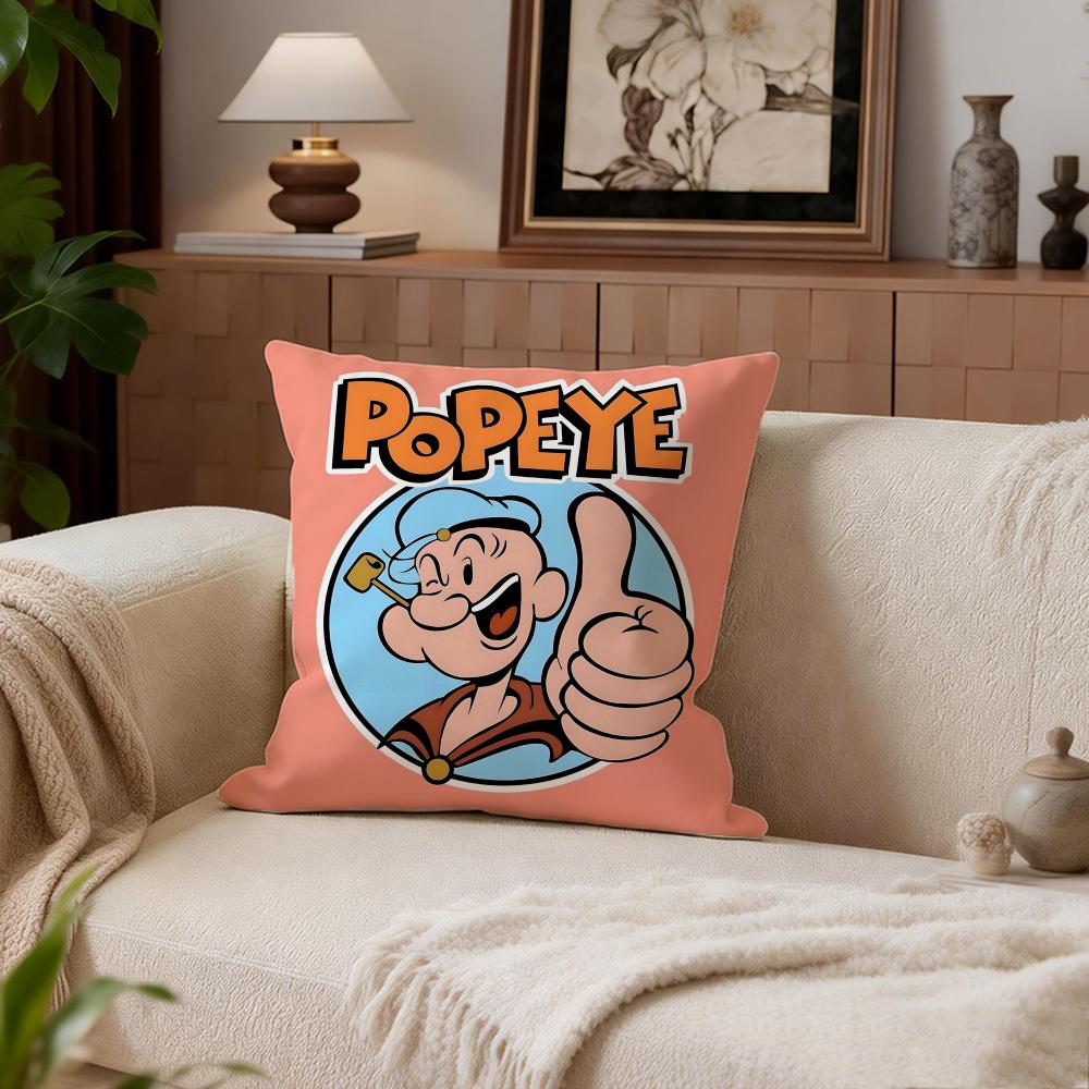 Classic Popeye the Sailor Cushion Cover Cushion Cover Set 4Pcs 50x50 45x45 40x40 Pillowcase Decorative Sofa Home Decor