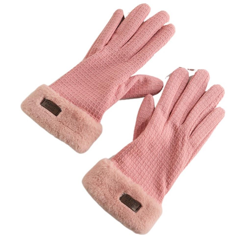 Full Finger Winter Women Gloves Warm Full Finger Gloves Fashion Warmer Bike Cycling Glove  Female
