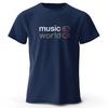Men's Music World Printed T-Shirt  Cotton Oversized Classic Funny Graphic Tees for Men Women Summer Tops