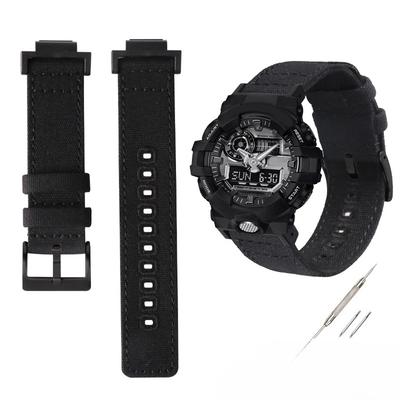 16mm Soft Bracelet for Casio G-SHOCK Canvas Watch Strap DW-5600BBN GW-M5610 GA100/110 22mm  Nylon Watch Band