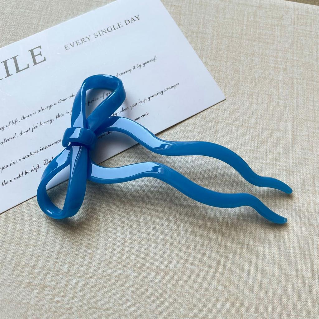 U-shaped bow fashionable hairpin, sweet headwear hairstyle, girls' hair accessories performance, photography hairpin