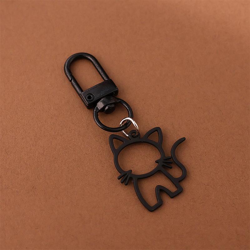 1PC Lobster Buckle Keychain Marker Alloy Creativity Cat Keychain Decoration DIY Gift Pendant Design Party
