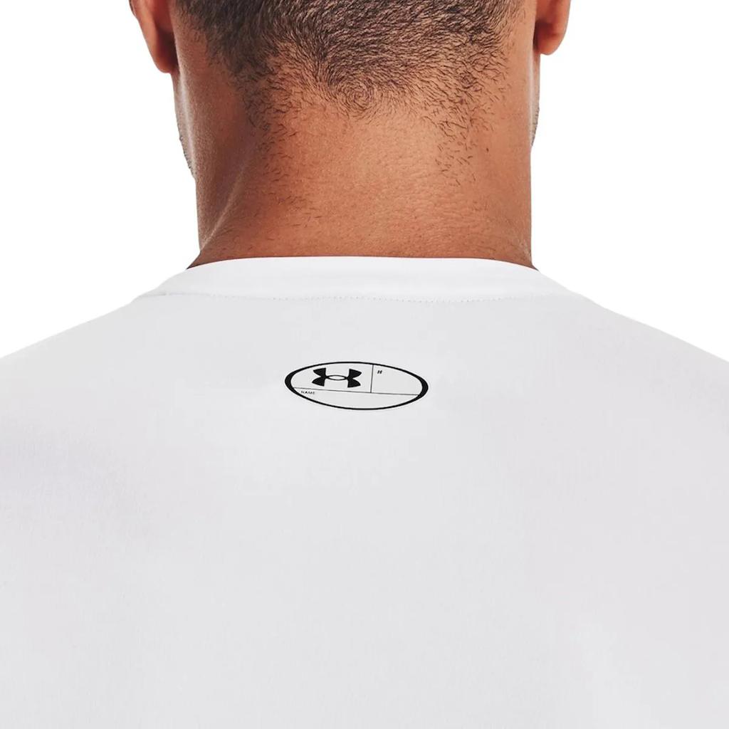 Under Armour Maglietta Fitness Performance Running e Allenamento Uomo Top Bianco 1361524-100