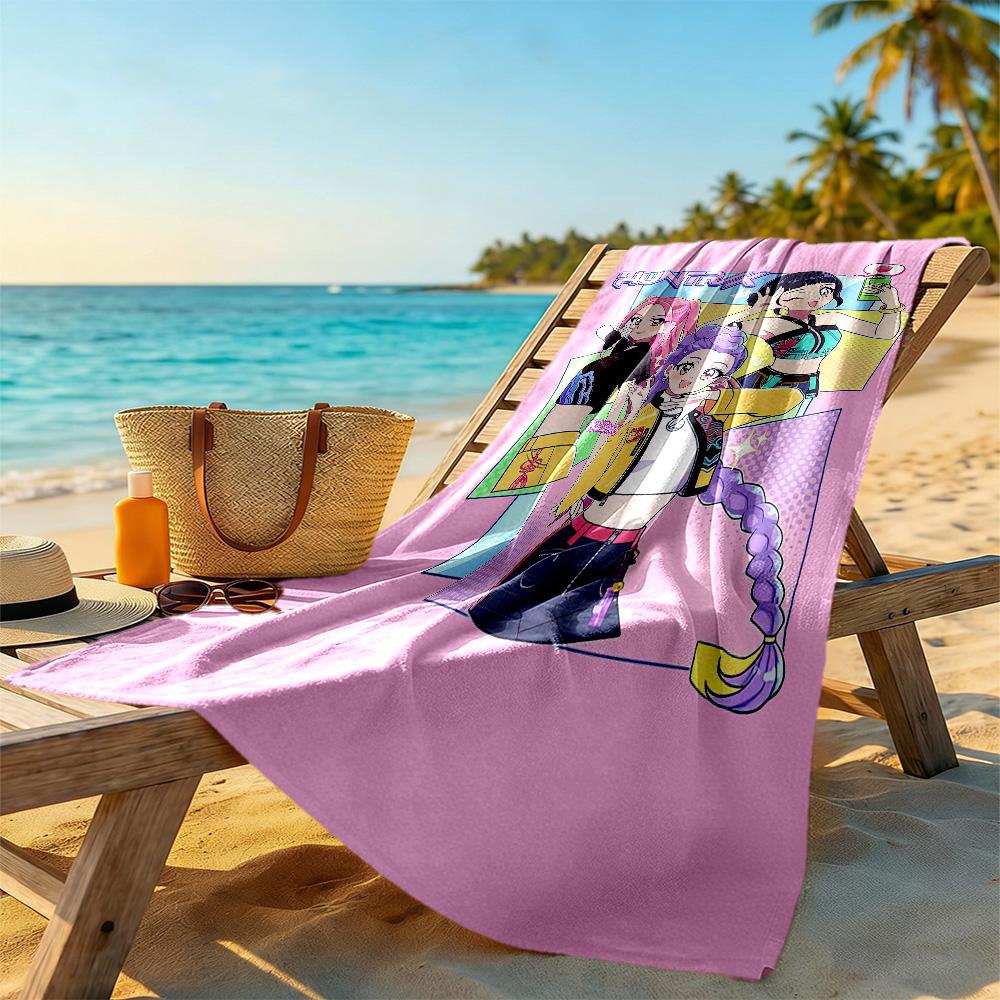 Beautiful Witch Hunter Team Beach Towel Quick-Dry Soft Microfiber Comfortable Lightweight