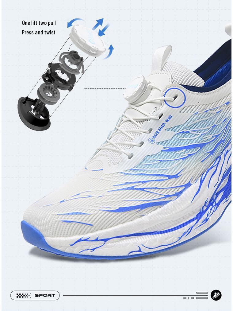 Luminous Lightweight Carbon Plate Running Shoes for Parent-Child Sports and School Racing